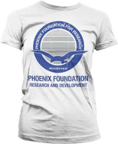 MacGyver Phoenix Foundation Girly Tee Damen T-Shirt White - Bild 1 von 2