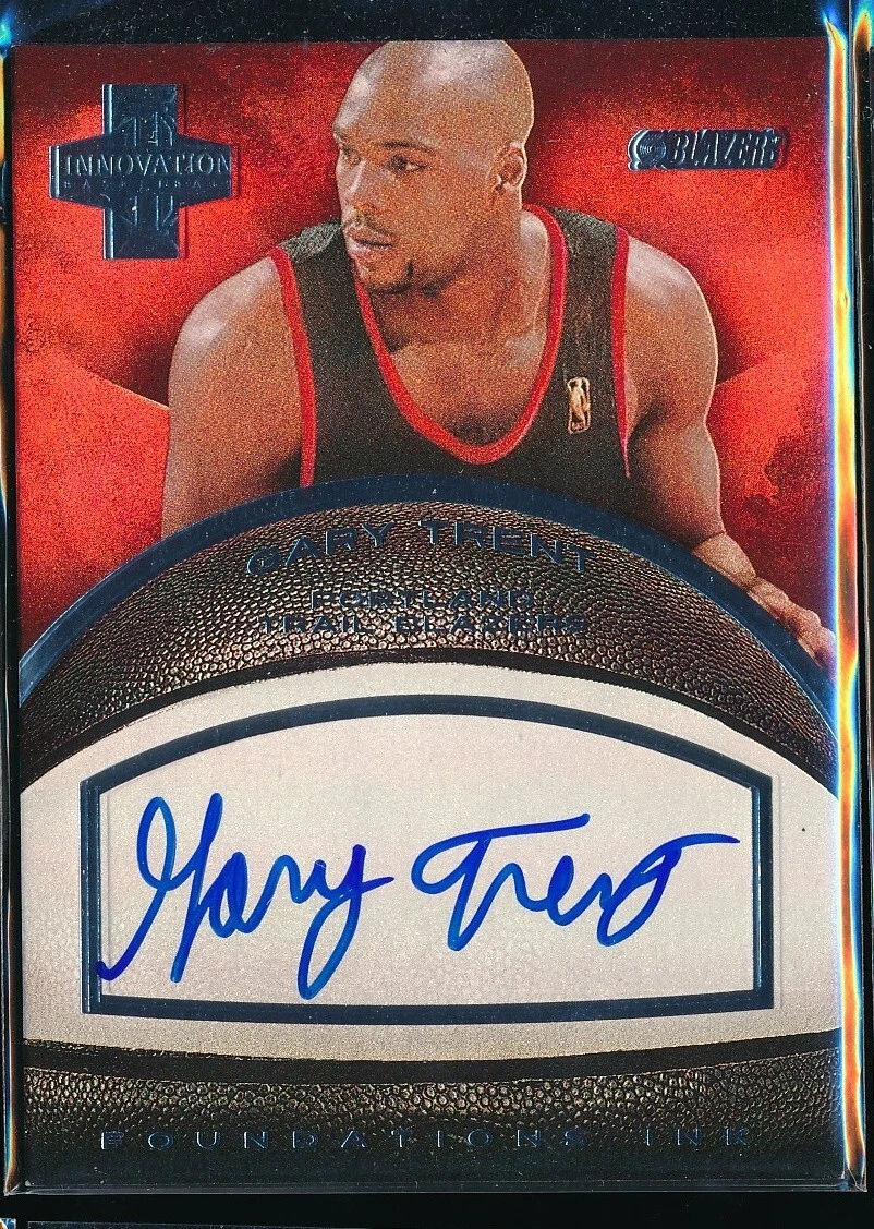 Gary Trent Basketball Autographed Sports Trading Cards