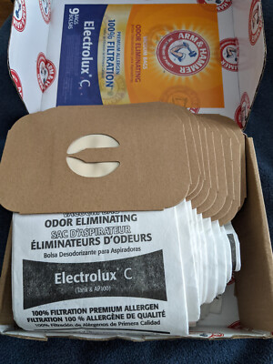 Arm & Hammer 9pk Odor Eliminating 100% Filtration Vacuum Bags Electrolux C 68309