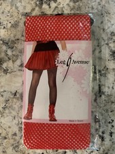 Leg Avenue Girls Red Fishnet Tights Size Small 1-3 Halloween Costume