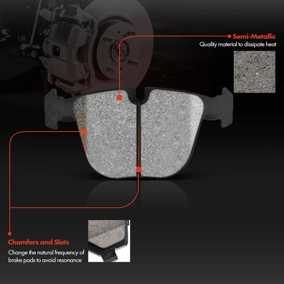 Brake Pads Set Rear for BMW 3 5 6 7 Series X5 X6 E90 E92 E60 E61 E63 34212413050 - Image 4 of 4