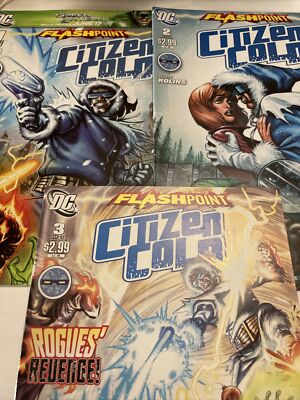 2011 DC Comics FLASHPOINT Citizen Cold #1-3 Complete Limited Series Set - VF