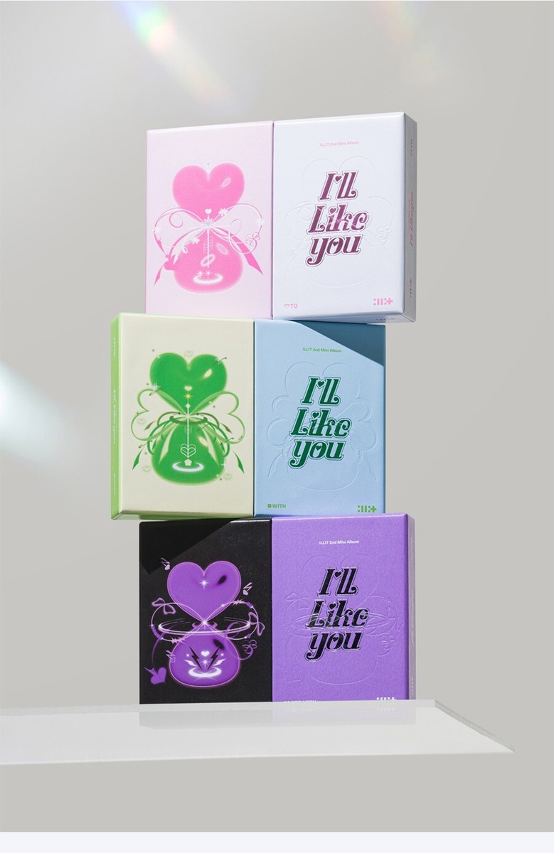 ILLIT I'LL LIKE YOU Mini Album 3 Ver SET/3CD+3 Book+6 Card+3