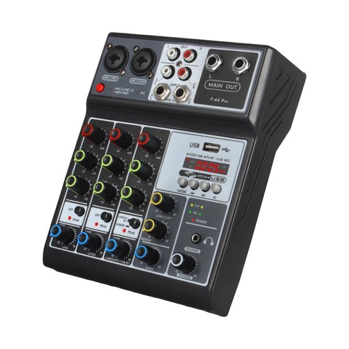 Carte Son Mixeur Audio F998 Pour Live Streaming - Réduction De Bruit, Effets Vocaux, Compatible USB