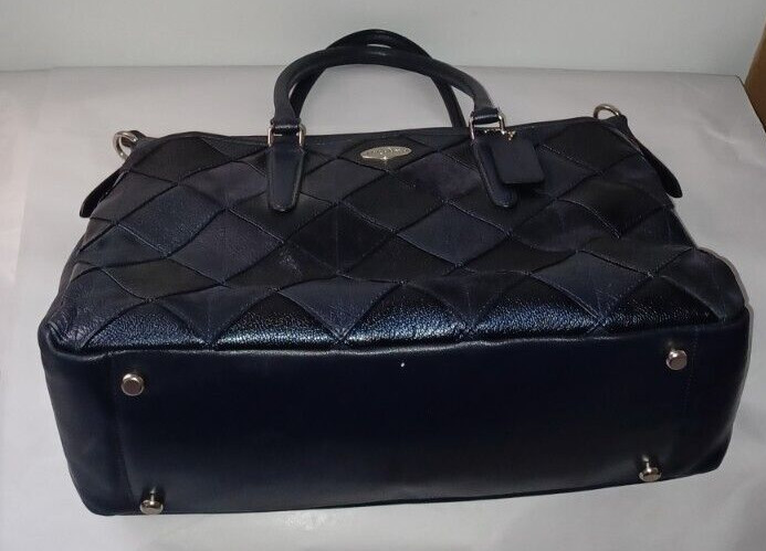 AUTHENTIC COACH MORGAN PATCHWORK SATCHEL BAG PURS… - image 2