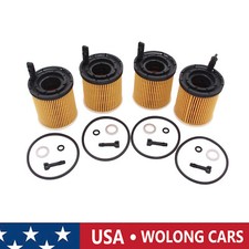 4x Oil Filter Pack w/Seals for Hyundai Accent Elantra Tucson Kia Rio 1.6L