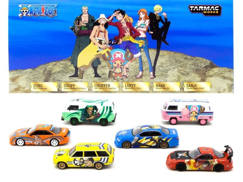 Collection Vol. 1 x One Piece - Box with 6 cars - - TARMAC 1