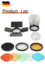 TR-09 Rundkopf Blitzzubehör Set Diffusor Fil...