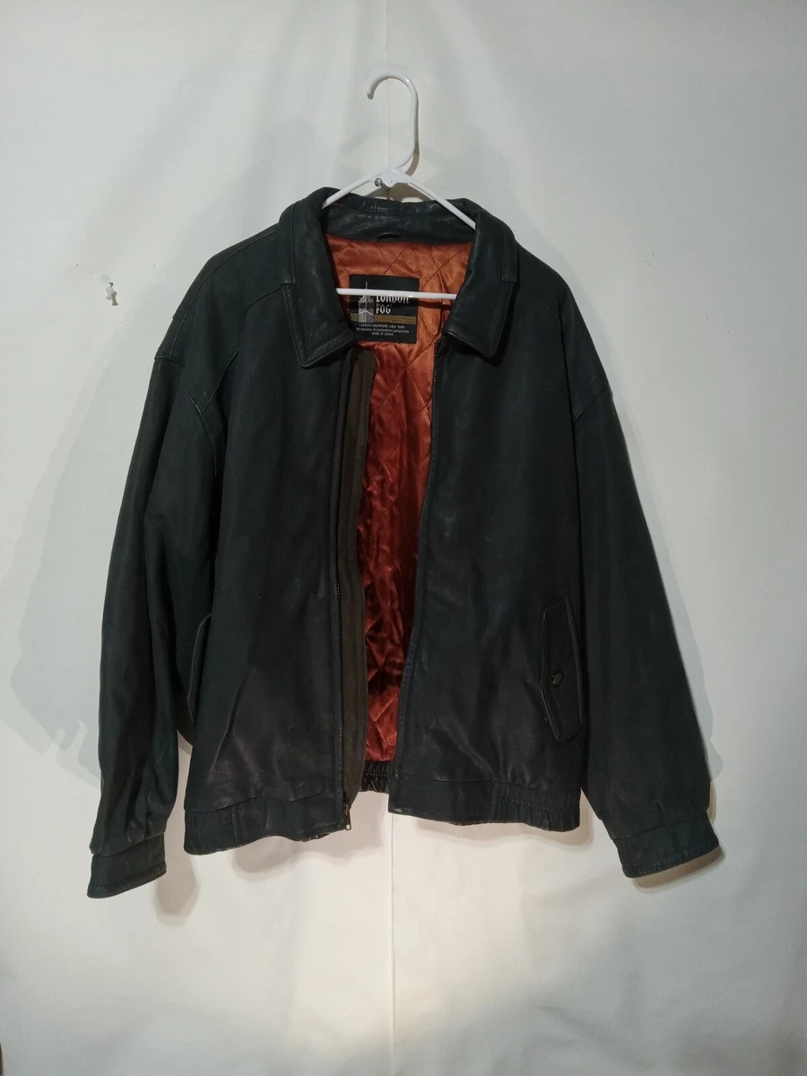ジャケット・アウター old londo fog leather wool blouson black LONDON FOG】Black Leather Blouson Jacket L Size | eBay