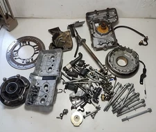 93 Kawasaki Ninja ZX6 ZX600E Oil Pan Nuts Bolts Clutch Basket Rotor Parts Lot