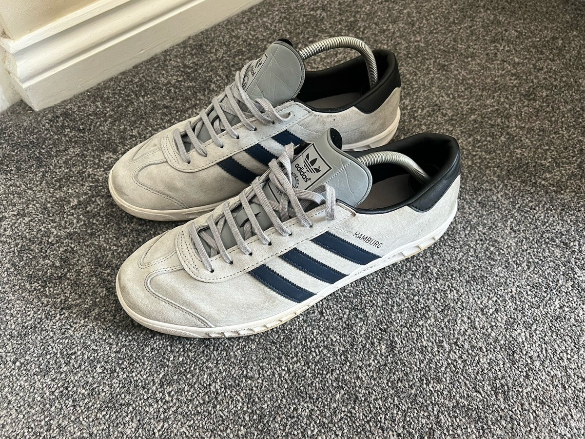 Adidas Hamburg Size 10, Two Tone Grey, No UK