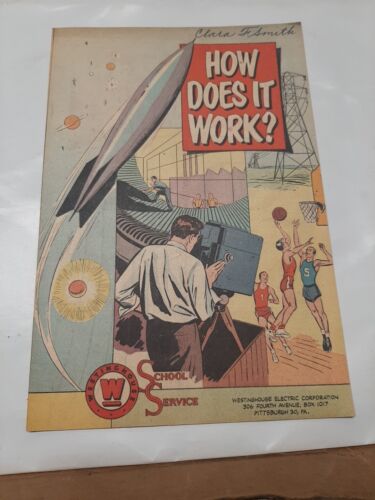 Comment ça marche ? Radio énergie atomique Westinghouse 1950 promo bande dessinée très bon état - Photo 1/5