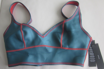 MARC JACOBS ビキニ Marc Jacobs Glide Scuba Bikini Bra Top Galaxy Blue Neoprene Chunky