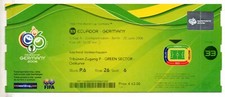 Ticket WC 2006 #33 Ecuador - Germany