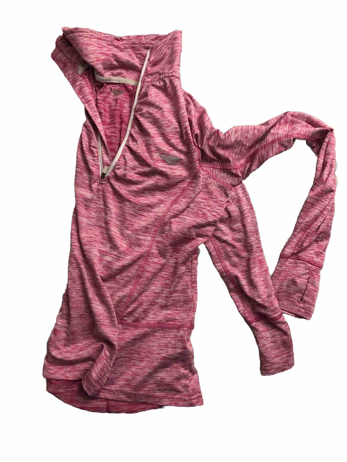 Pullover PONY Athletic Quarter con cerniera piccolo rosa manica lunga