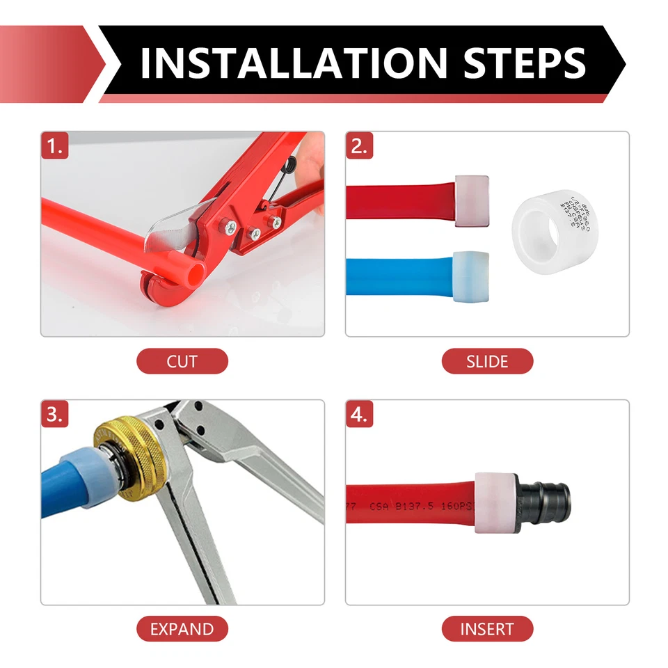 EFIELD 2 дюйма Pex A расширение PPSU равный тройник, поли фитинги 1 упаковка бесплатная доставка - Изображение 4 из 4