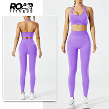 RoarFitness | Seamless Leggings & Sports Bra Set - Activewear Gym Yoga Outfits