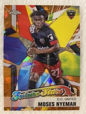 2021 Topps Chrome MLS Sapphire Edition Future Stars Moses Nyeman Orange /25 DCU