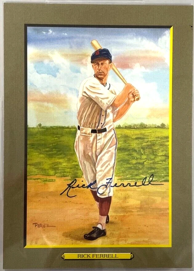 Rick Ferrell Signed Perez-Steele Great Moments Beckett Slabbed Braves HOF - Image 2 of 3