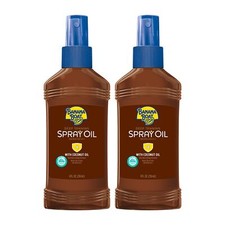 Banana Boat SPF 4 Deep Tanning Oil Spray 8 Fl Oz Pack of 2 Coconut Banana Ext...