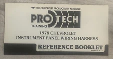 Chevrolet Pro Tech Reference Booklet Training   1978 Instrument Panel Wiring