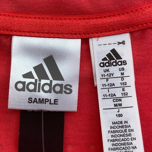 Adidas Red Crew Neck T Shirt Size 11 - 12 Years - Picture 4 of 9