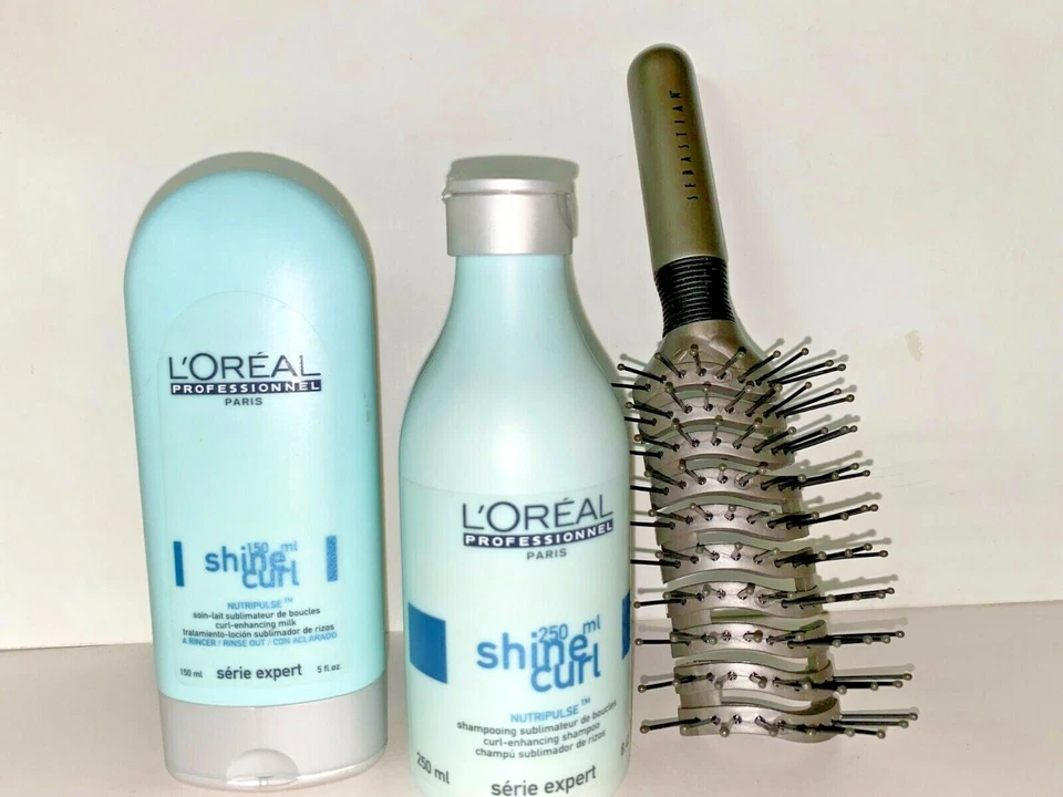 L'oreal Shine Curl Shampoo  8.45 &   Curl Enhancing Milk  5 oz  & Brush - Image 2 of 3