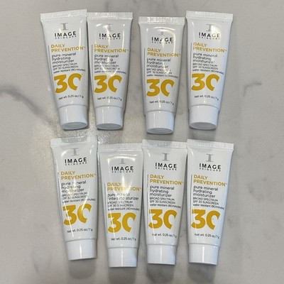 X 8 Image  Prevention Daily Hydrating Moisturizer SPF30  .25Oz NIB EXP 11/25