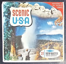 Scenic USA View Master Packet A996 3 Reel Set Book Nations of the World