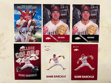 (6) GABE GAECKLE 2025 ONIT Arkansas Baseball rookie cards ALL DIFFERENT qty