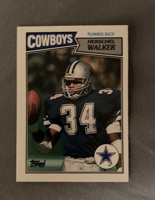 1987 Topps UK American Hershel Walker #58 Rookie NM+