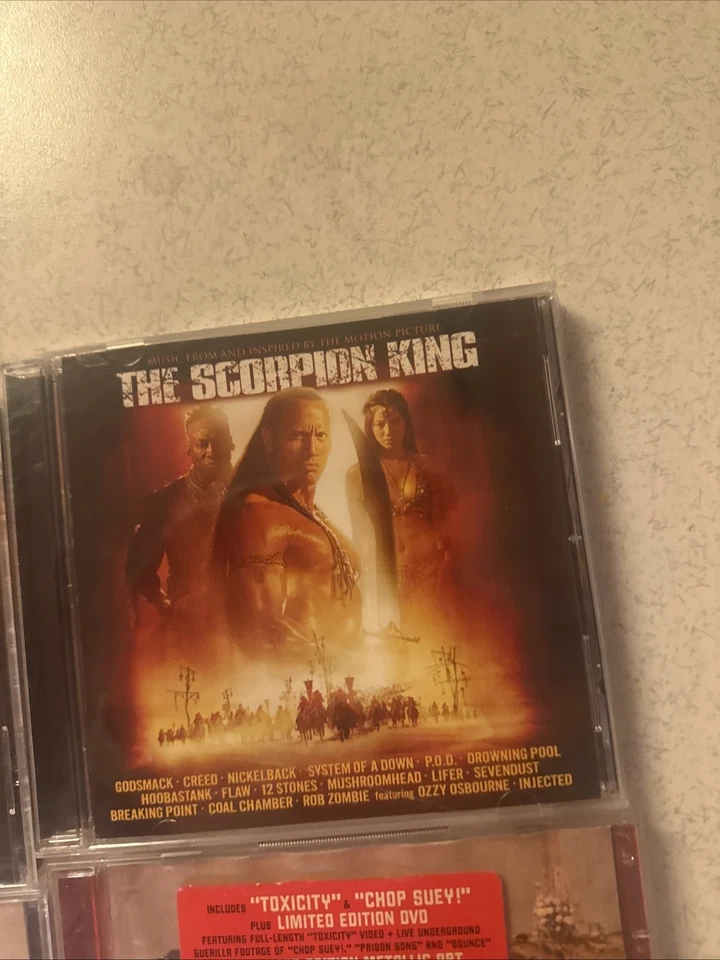 LOT OF 5 METAL HARD ROCK CDs Cd System Creed Godsmack Uriah Heep Discs VG Foto 2 de 4