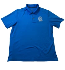 Ballast Point Brewing Polo Golf Shirt Mens Embroidered XL Blue White Champion