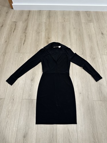 Norma Kamali, VINTAGE NORMA KAMALI EVERLAST BLACK DRESS SIZE SMALL