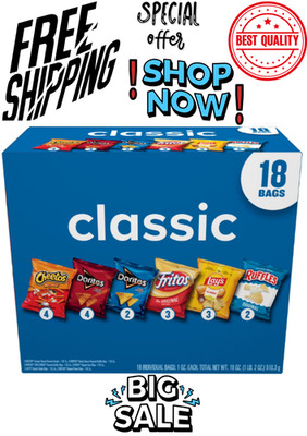 Frito Lay Classic Mix Variety Pack, 1 oz Bags, 18 count Free Shipping
