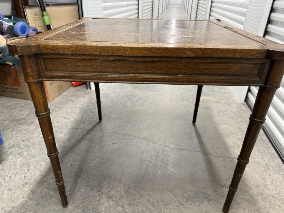 Mesa de juego Drexel Et Cetera 1967 abatible imitación bambú Foto 3 de 4