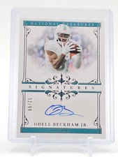 ODELL BECKHAM JR 2025 NATIONAL TREASURES SIGNATURES AUTO /99 #SIG-OBJ Q1702