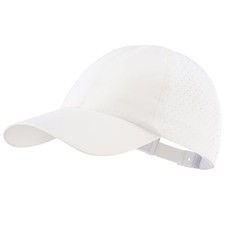 Quick Dry Performance Run Hat for Men Women Lightweight Adjustable White