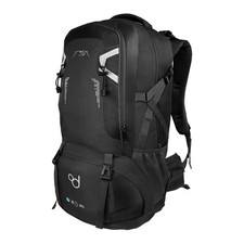 Zaino Escursionismo Trekking Viaggio Montagna Campeggio 60L Impermabile Nero