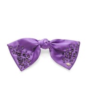 LELE SADOUGHI Paloma Jeweled Birthstone Bow 135 February Amethyst NWT
