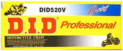 D.I.D DID (520VO-112) Steel 112 Link Professional V Series O-Ring Chain with Con