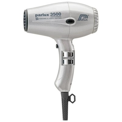 PARLUX Profi Haartrockner 3500 CI  metallic silber mit 2 Düsen *NEU* K-1023 / VL