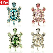 4Pcs Adorable Turtle Brooches, Bohemian-style Turtle Brooches