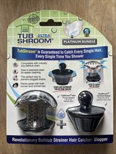 TUB SHROOM ULTRA PLATINUM BUNDLE HAIR CATCHER STAINLESS STEEL