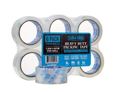 Durabind Heavy Duty Packing Tape 6 Pack. Rolls are 60 Yards x 2in. Tough Clea...