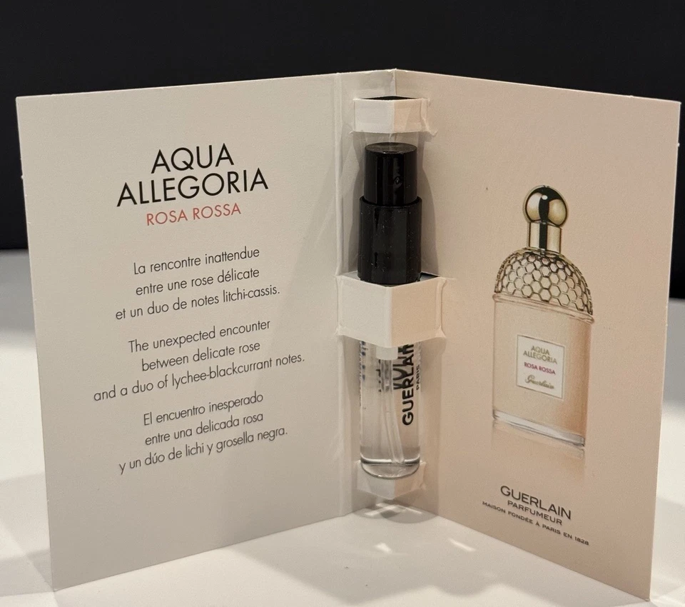 Guerlain • Aqua Allegoria • Rosa Rossa • Eau de Toilette EDT • Muestra Spray • Nuevo Foto 2 de 4