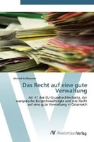 Das Recht Auf Eine Gute Verwaltung Michael NußBaumer Taschenbuch Deutsch