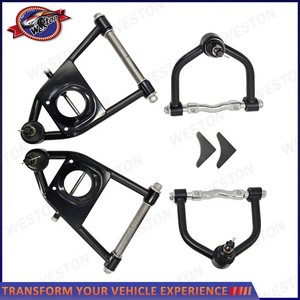 For 1974-1978 Ford Mustang Ii Front Suspension Lower+Upper Tubular Control Arms