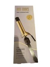 Curling Iron Hot Tools Pro Signature Gold Wand 1-1/4”  Fast Heat