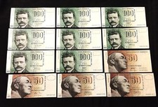 Finland 1000 Markkaa 1986 Litt A Lot - Sibelius 100mk & Aalto 50mk